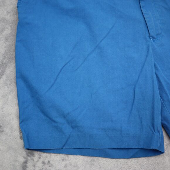 High Profile Shorts Mens 40 Blue Plain Mid Rise Flat Front Slash Pocket Chino - Picture 9 of 14